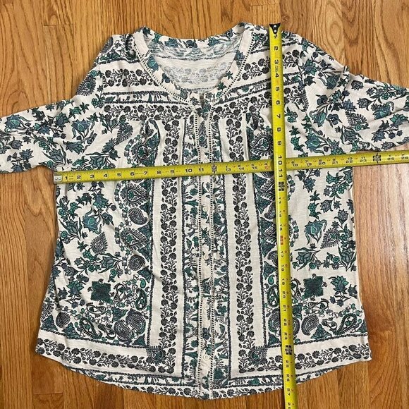 Boho paisley floral top - Picture 4 of 12